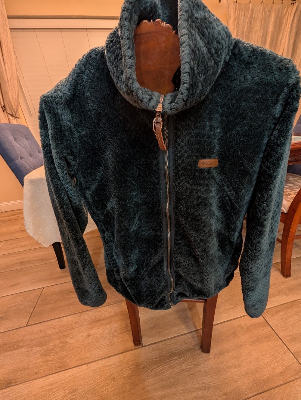 Columbia Plush Full-Zip Jacket in Deep Teal
